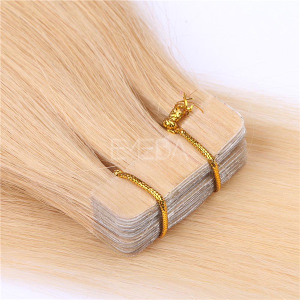 Wholesale double drawn high quality brazilian straight tape in extensions cost XS083